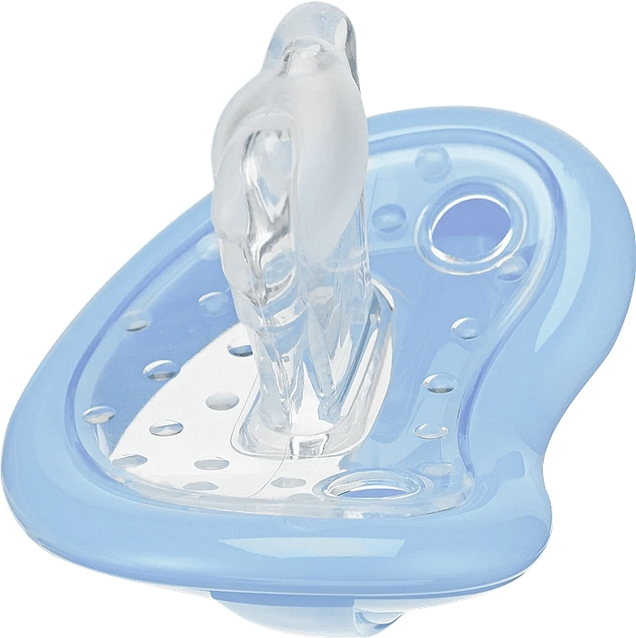 Baby Soother with Storage Case, Age 2.5 and Older, Size 2, Blue - Curaprox Baby Soother Breathe Easy — photo N3