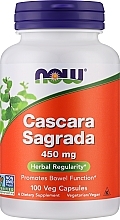Vitamins "Cascara Sagrada, Krusina, 450 mg - Now Foods Cascara Sagrada — photo N1