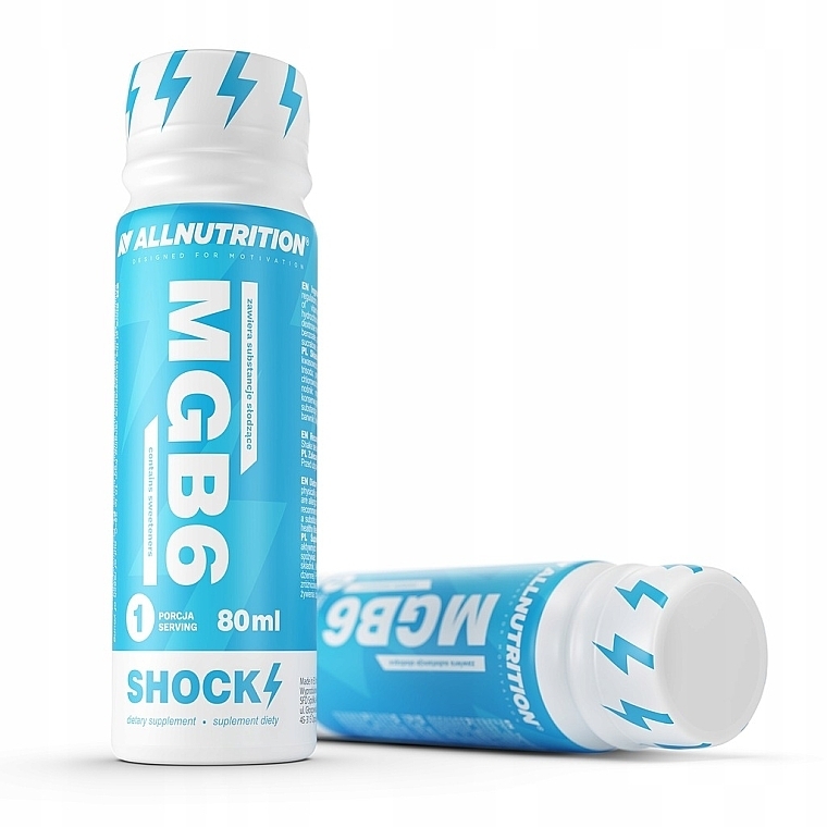 Magnesium+B6 Dietary Supplement - Allnutrition MGB6 Shock Shot — photo N1