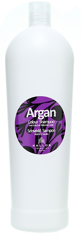 Colored Hair Shampoo "Argan" - Kallos Cosmetics Argan Colour Shampoo — photo N1