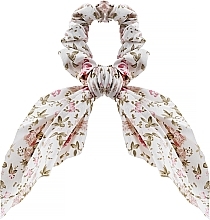 Fragrances, Perfumes, Cosmetics Hair Tie, 23996, white, floral print - Top Choice Print