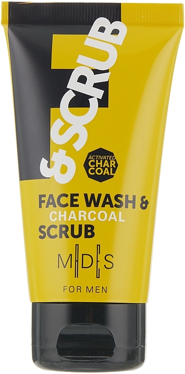 Charcoal Face Wash &Scrub - MDS For MEN Face Wash & Charcoal Scrub — photo N1