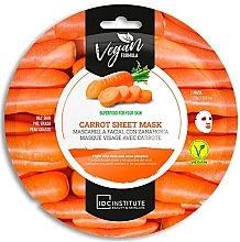 Face Mask for Oily Skin - IDC Institute Carrot Sheet Mask — photo N1