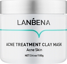 Anti-Acne Clay Face Mask - Lanbena Acne Treatment Clay Mask — photo N7