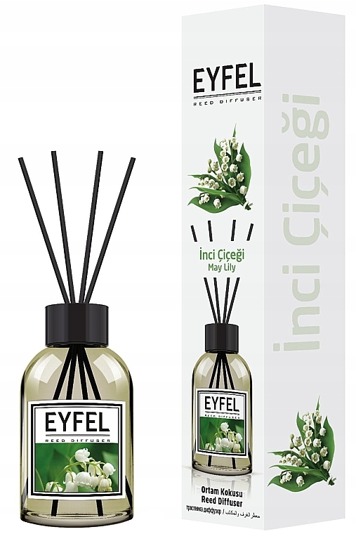 Lily of the Valley Reed Diffuser - Eyfel Perfume Reed Diffuser May Lil — photo N1