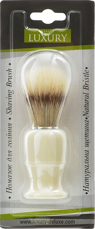 Shaving Brush with Badger Fiber, PB-09 - Beauty LUXURY — photo N1