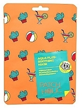 Soothing Sheet Mask - Patch Holic Aqua Plus+ Soothing Mask — photo N1