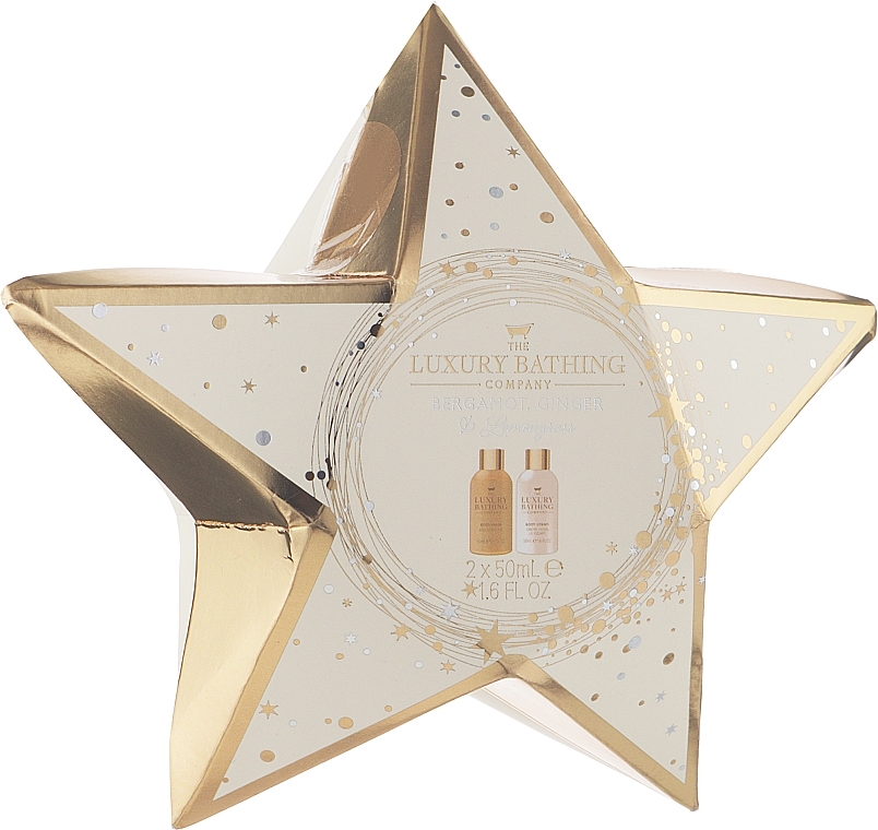 Set - Grace Cole The Luxury Bathing Bergamot Ginger & Lemongrass Star Struck (cr/50 ml + sh/gel/50 ml) — photo N1