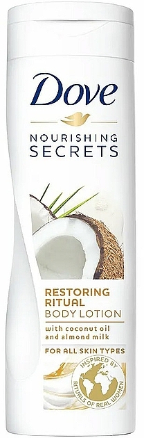 ボディローション「ココナッツ」 - Dove Nourishing Secrets Restoring Ritual Body Lotion — photo N1