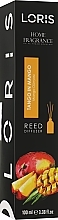 Reed Diffuser "Mango" - Loris Parfum Home Fragrance Reed Diffuser — photo N1