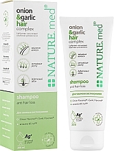 Anti Hair Loss Shampoo - Nature.med Onion Garlic Hair Complex — photo N2