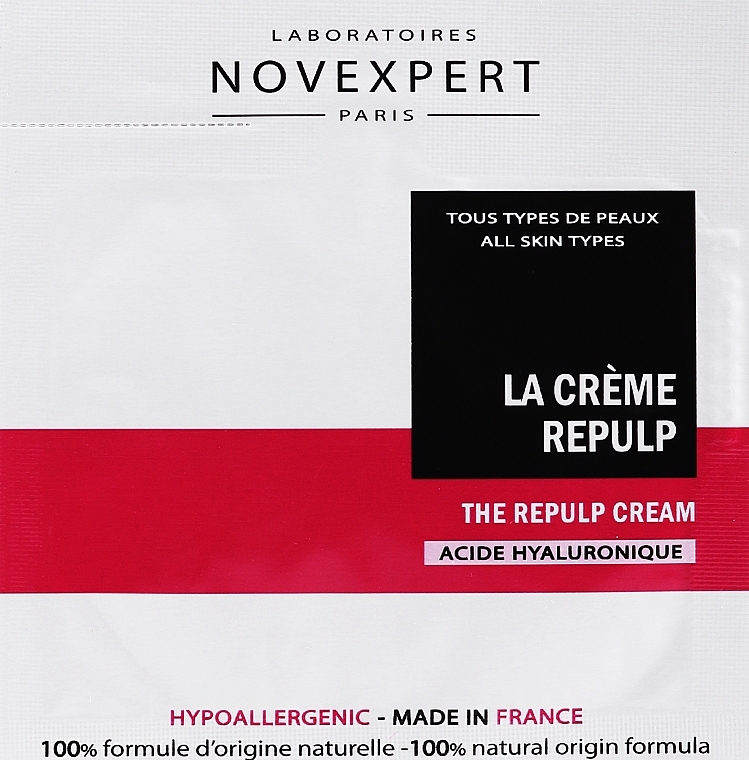 GIFT! Filling Face Cream - Novexpert Hyaluronic Acid The Repulp Cream (sample) — photo N1