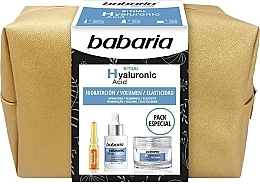 Fragrances, Perfumes, Cosmetics Set - Babaria Hyaluronic Acid Set (cr/50ml + ser/30ml + amp/2ml + pouch)