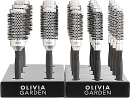 Fragrances, Perfumes, Cosmetics Hair Brush Set, 18 pcs - Olivia Garden Essential Blowout Classsic Display