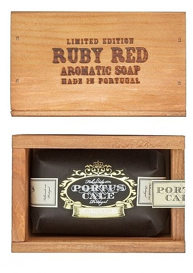 Grape & Red Berries Soap Bar in Gift Pack - Portus Cale Ruby Red Aromatic Soap In Gift Box — photo N10