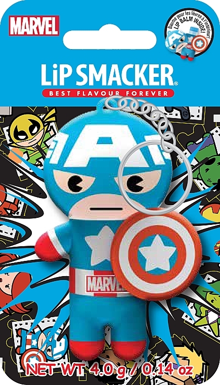 Lip Balm 'Captain America' - Lip Smacker Marvel Captain America Lip Balm — photo N1