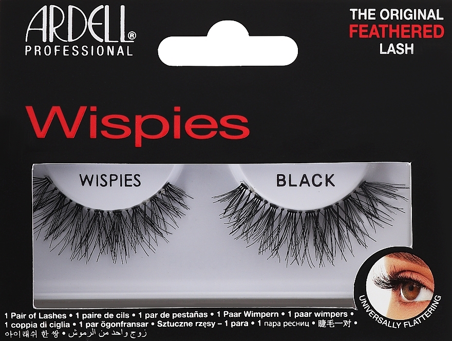 False Lashes - Ardell Professional Natural Lashes Wispies Black — photo N1