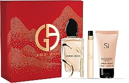 Fragrances, Perfumes, Cosmetics Giorgio Armani Si - Set (edp/100ml + b/lot/50ml + edp/10ml)