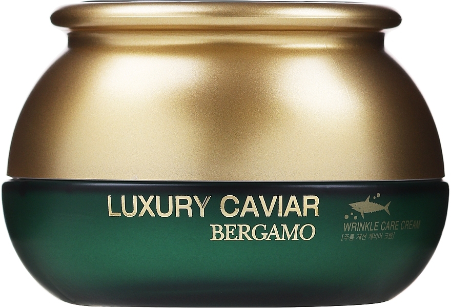 Highly Intensive Anti-Wrinkle Cream with Black Caviar & Hyaluronic Acid - Bergamo Luxury Caviar Wrinkle Care Cream — photo N1