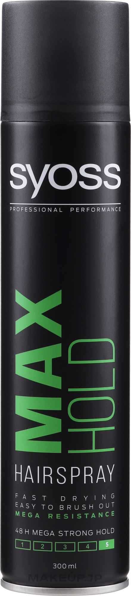 48H Maximum Strong Hold Hair Spray "Max Hold" - Syoss Styling Max Hold — photo 300 ml