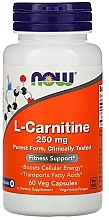 L-Carnitine, 250mg, capsules - Now Foods L-Carnitine — photo N1