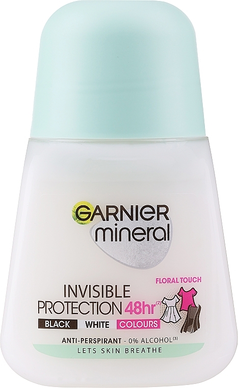 Roll-on Deodorant - Garnier Mineral Invisible Anti Perspirant Deodorant Roll On — photo N1