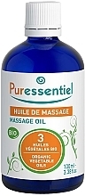 Fragrances, Perfumes, Cosmetics Massage Oil with Organic Vegetable Oils  - Puressentiel Massage Oil With 3 Organic Vegetable Oils