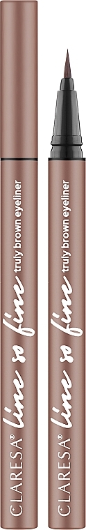 Eyeliner - Claresa Line So Fine Brown — photo N1