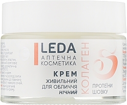 Nourishing Night Face Cream "Collagen" - Leda Nourishing Night Cream — photo N2