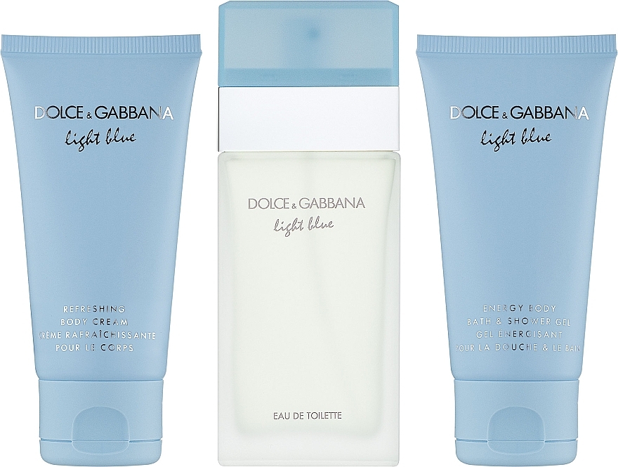 Dolce&Gabbana Light Blue - Set (edt 50ml + b/l 50ml + s/g 50ml) — photo N5