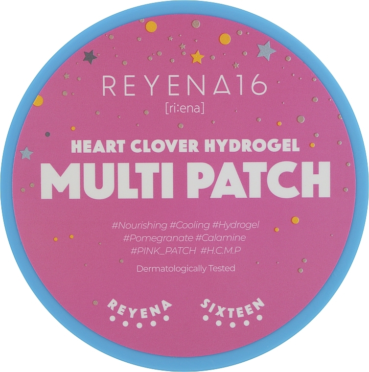 Hydrogel Patch with Pomegranate Extract & Calamine - Reyena16 Heart Flower Hydrogel Multi Patch — photo N1