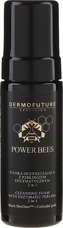 Enzyme Peel Cleansing Foam 2 in 1 - Dermofuture Power Bees Cleansing Foam 2in1 — photo N1