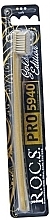 Fragrances, Perfumes, Cosmetics Gold Edition Toothbrush, soft, golden bristles - R.O.C.S.