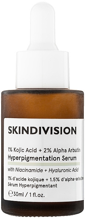 Anti-Hyperpigmentation Serum - SkinDivision 1% Kojic Acid + 2% Alpha Arbutin Hyperpigmentation Serum — photo N1