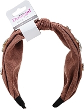 Fragrances, Perfumes, Cosmetics Hair Hoop, FA-5661, brown with stones - Donegal