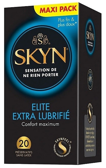 Latex-Free Condoms, 20 pcs. - Skyn Elite Extra Lubricated — photo N1