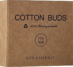 Biodegradable Cotton Buds, 100 pcs - Cotton Buds — photo N1