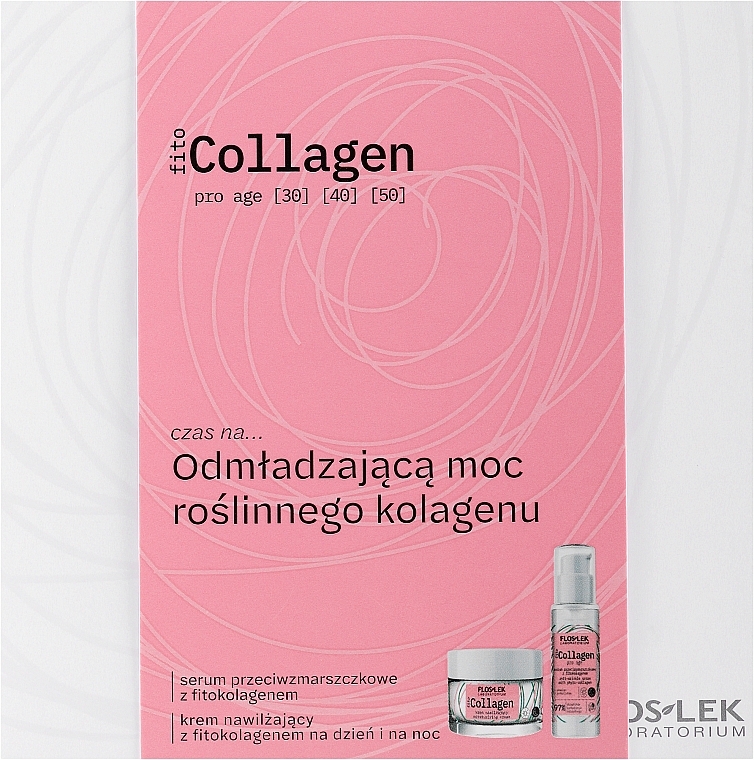 Set - Floslek Collagen Set (f/cr/50ml + ser/30ml) — photo N1