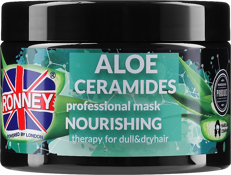 Dry & Dull Hair Mask - Ronney Professional Aloe Ceramides Mask Nourishing — photo N1