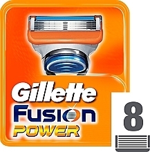 Shaving Razor Refills, 8 pcs. - Gillette Fusion Power — photo N2