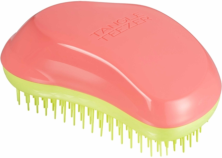 Hair brush - Tangle Teezer The Original Salmon Pink Hyper Yellow — photo N2