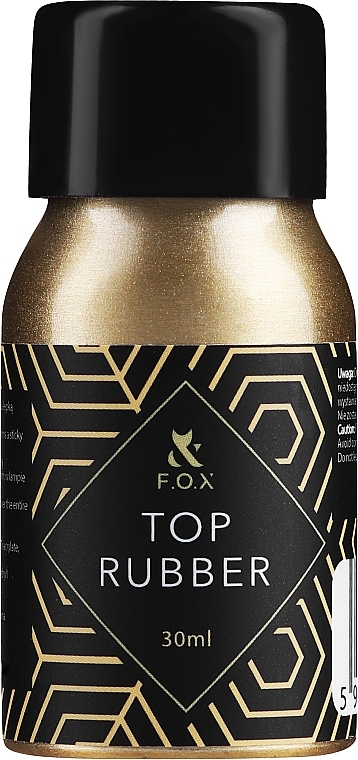 UV Top Coat - F.O.X Top Rubber Coat (in aluminum bottle) — photo N2