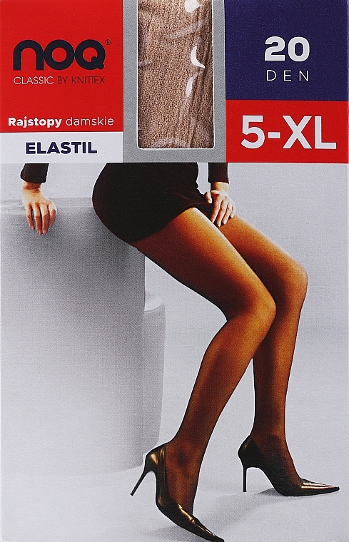 Women Tights "Elastil" 20 Den, visone - Knittex — photo N2