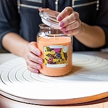 Premium Scented Candle in Jar 'Tropical Fruits' - Bispol Premium Line Aura Tropical Fruits — photo N1