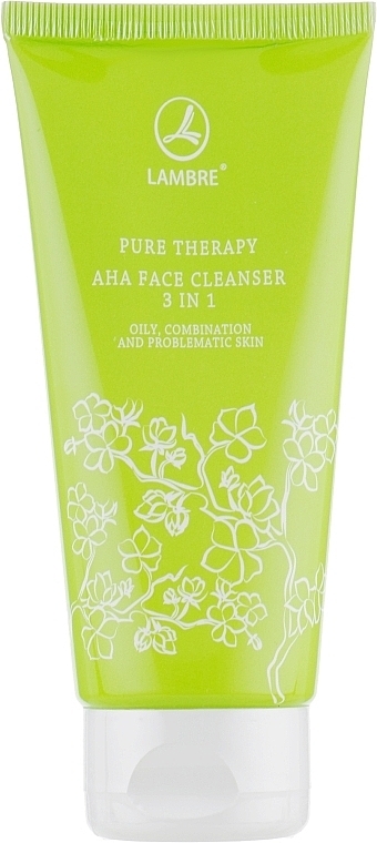 Exfoliating & Cleansing AHA Gel 3in1 - Lambre Pure Therapy AHA Face Cleanser 3 in 1 — photo N1