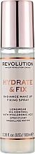 Fragrances, Perfumes, Cosmetics Makeup Fixing Spray - Makeup Revolution Hydrate & Fix Setting Spray