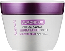 Fragrances, Perfumes, Cosmetics Almond Oil Moisturizer - Babaria Almond Oil Moisturising Facial Cream Spf 10