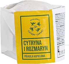 Fragrances, Perfumes, Cosmetics Lemon & Rosemary Bath Bomb - Cztery Szpaki Bath Bomb