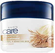 Fragrances, Perfumes, Cosmetics Smoothing Face Cream - Avon Care Smoothing Oatmeal Facial Cream