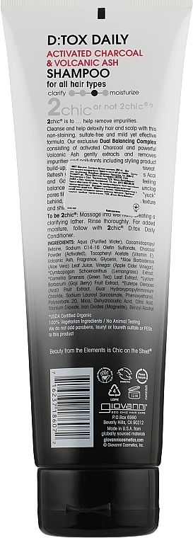 Shampoo - Giovanni 2Chic D:tox Daily Shampoo — photo N2